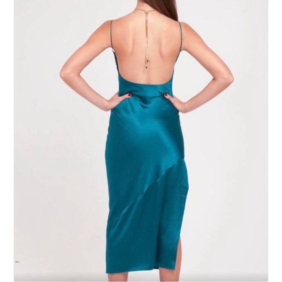 Fleur Du Mal Silk Bias Slip Dress - Picture 2 of 7